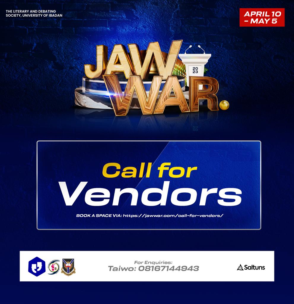 jaw war 2023 call for vendors