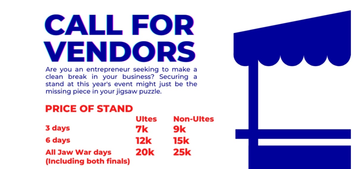 jaw war call for vendors